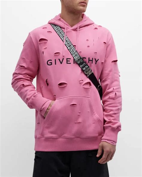 givenchy oversized logo sweatshirt|givenchy destroyed sweatshirt.